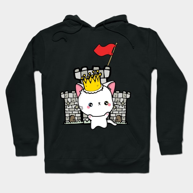 Funny angora cat is the king of the castle Hoodie by Pet Station